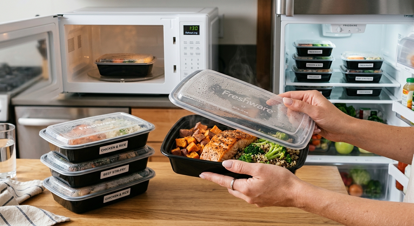meal containers in action
