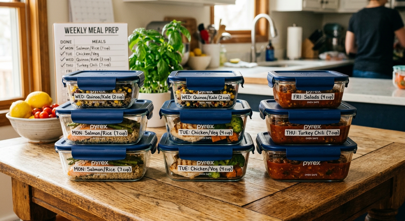 glass containers in action