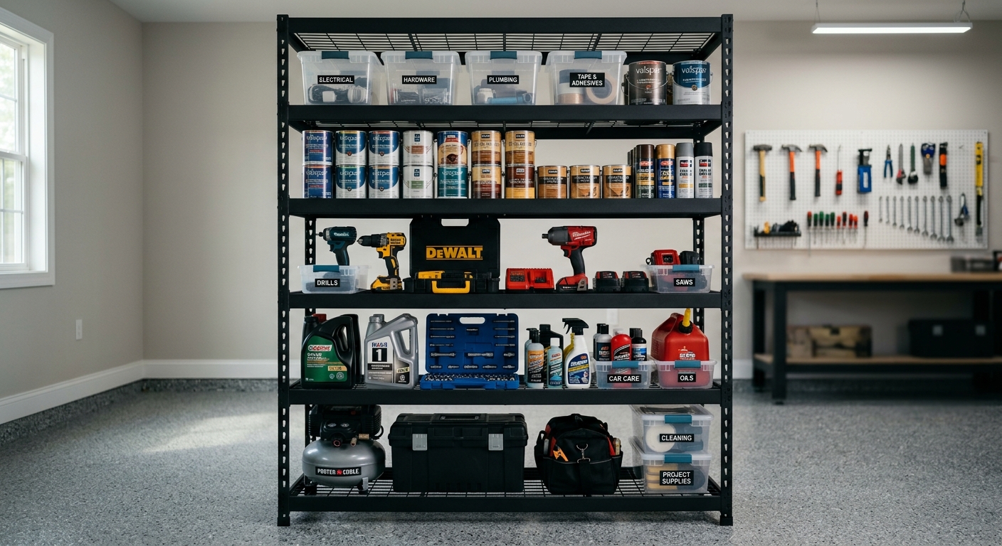 wire shelving in action