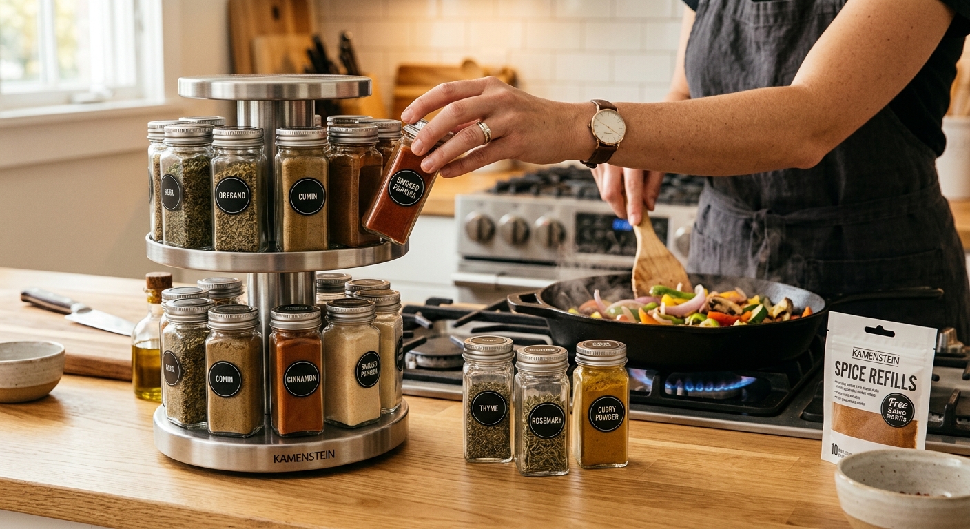 spice rack in action