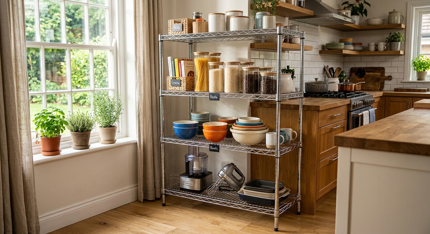 wire shelving product view
