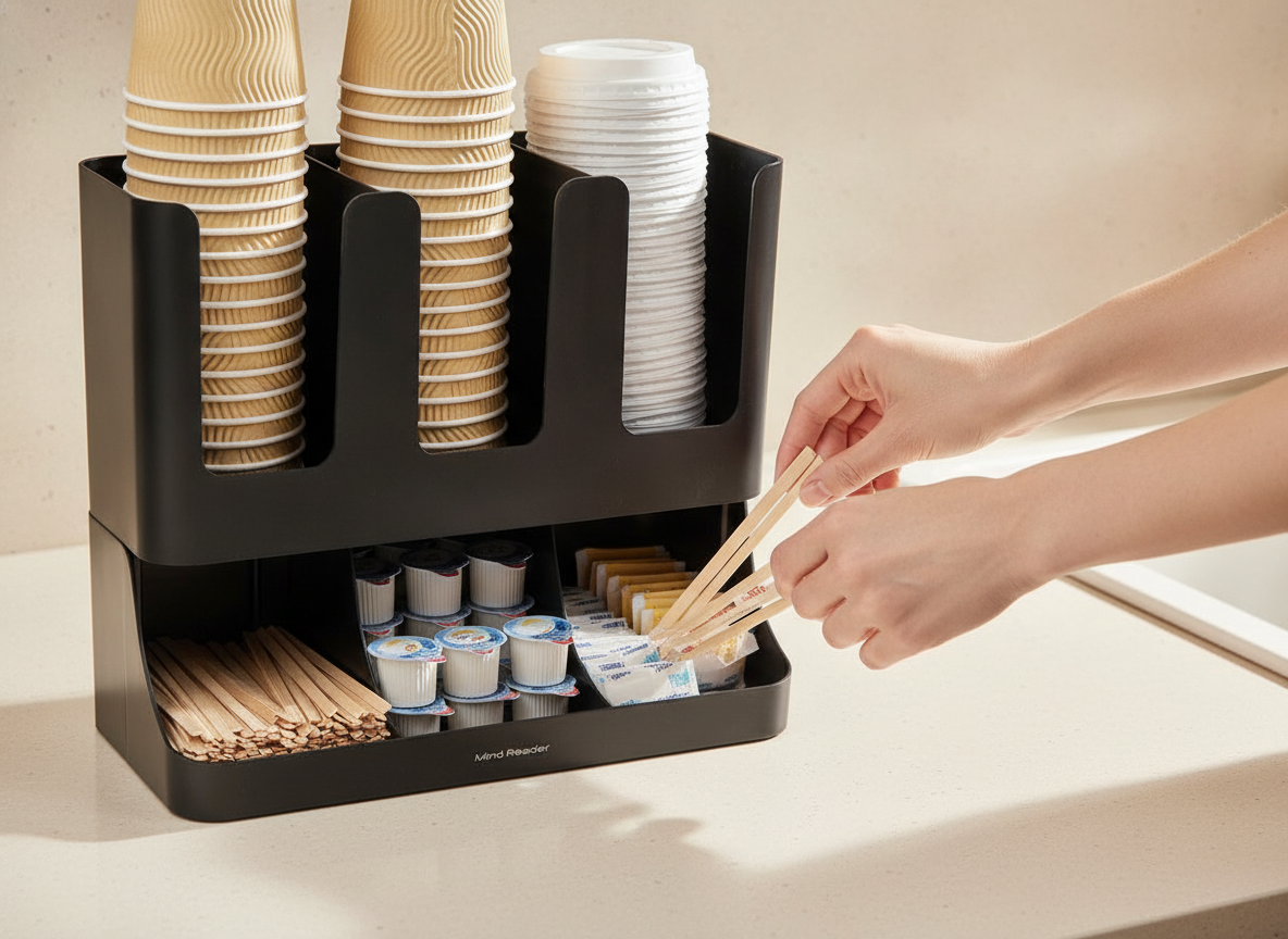 Condiment Organizer: 6 Ultimate Steps For Amazing Coffee Bar Setup 2026 2 condiment organizer in action