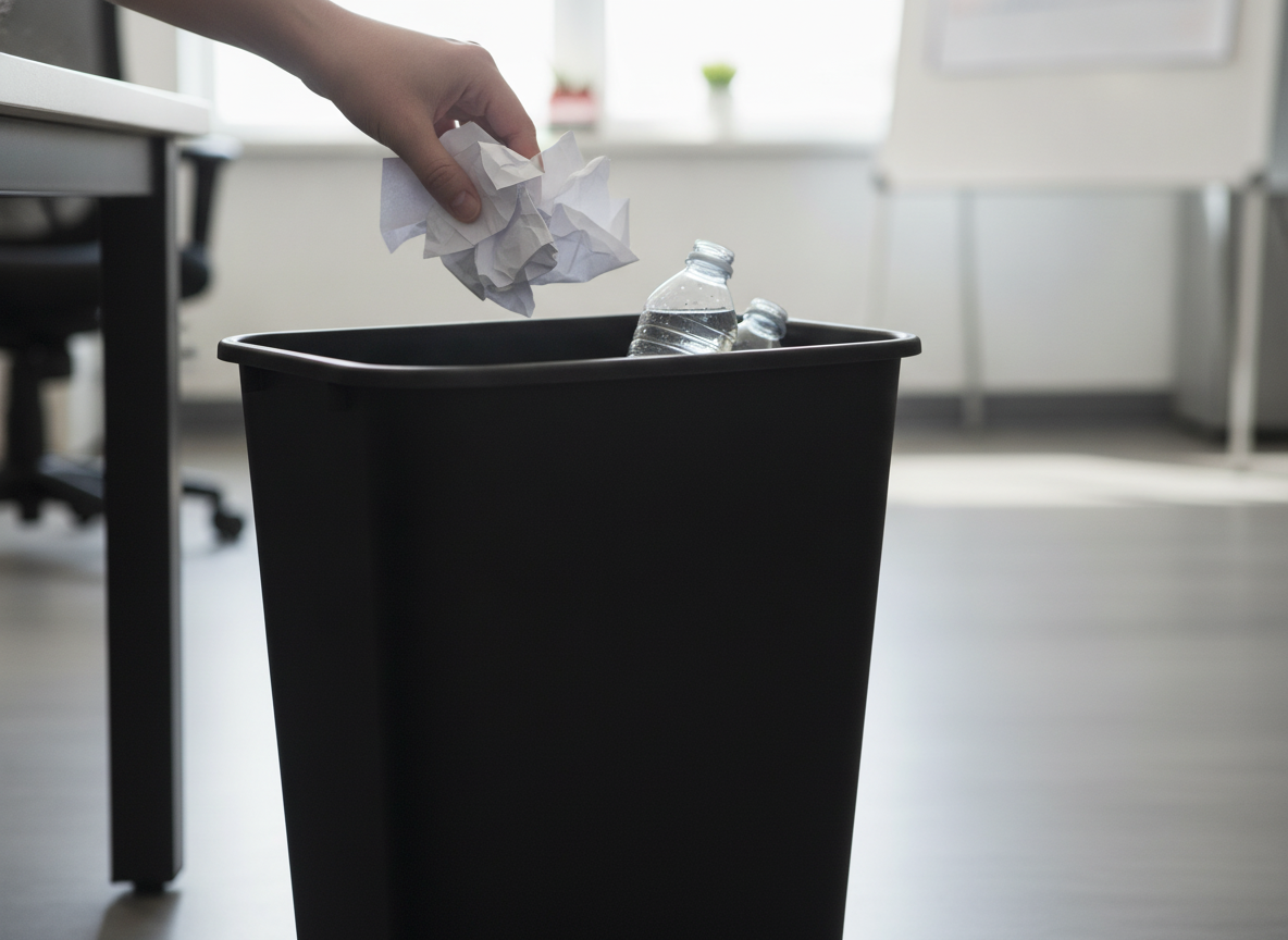 Office Wastebasket: 10 Ultimate Checklist For Amazing Office Cleanliness 2026 2 office wastebasket in action