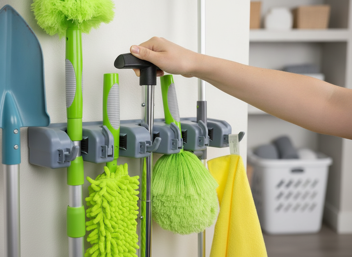 Broom Holder: 10 Ultimate Steps For Amazing Organization In 2026 2 broom holder in action