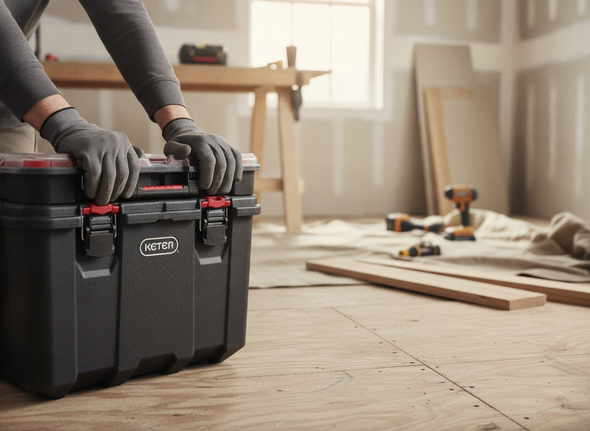rolling toolbox in action