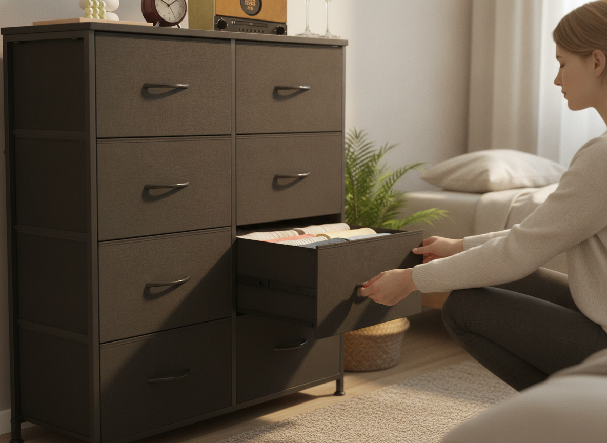 8-drawer dresser in action