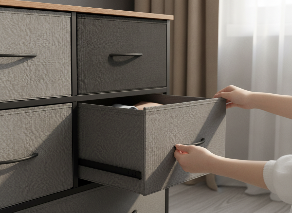 fabric dresser in action